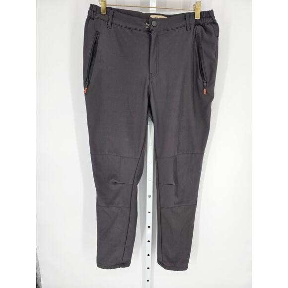 Camii Mia Women's Gray Mid Rise Belt Loop Hook Closer Zip Up Pocket Pant Size 32 - Picture 1 of 4